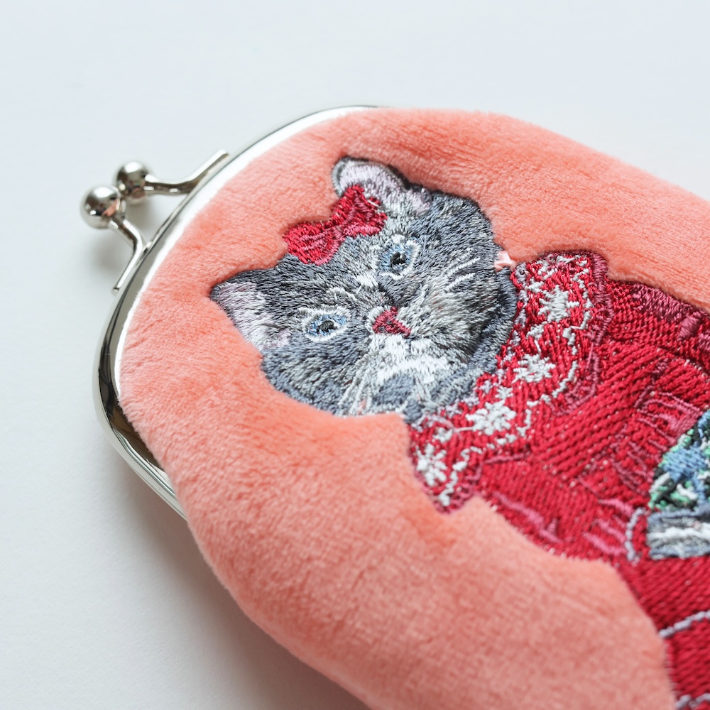 Nathalie Lete Long Purse Lucky cat BK | 8000000works | エイト